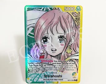 Shirahoshi Custom Leader Manga - Green Yellow OP11 - Holographic