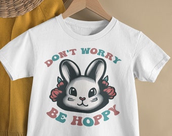 Don't Worry Be Hoppy Easter T Shirt, Easter, Easter Bunny Shirt,Kids Easter Shirt, Cute Easter Shirt,Easter Day Shirt, Easter Bunny Shirt