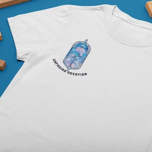 Camiseta de devoción inmarcesible, camisa de panel de vidrio rosa, floral botánico, camisas para todos, camisa botánica, camisa amante de la naturaleza, camisas unisex