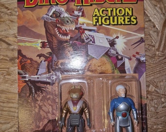 Tyco vintage Dino Riders Action figures fire and mind zei