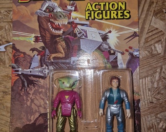 Tyco vintage Dino Riders Action figures rattlar and proto