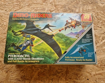 Tyco vintage Dino Riders Pterodactyl in Box with Llahd