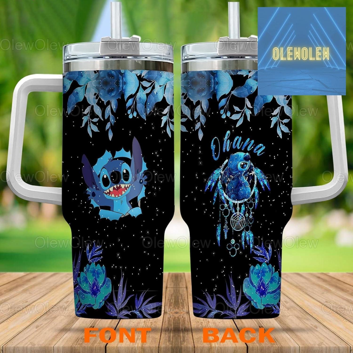 Benutzerdefinierte Stitch Ohana Becher, süßer Stitch Becher 40 Unzen ...