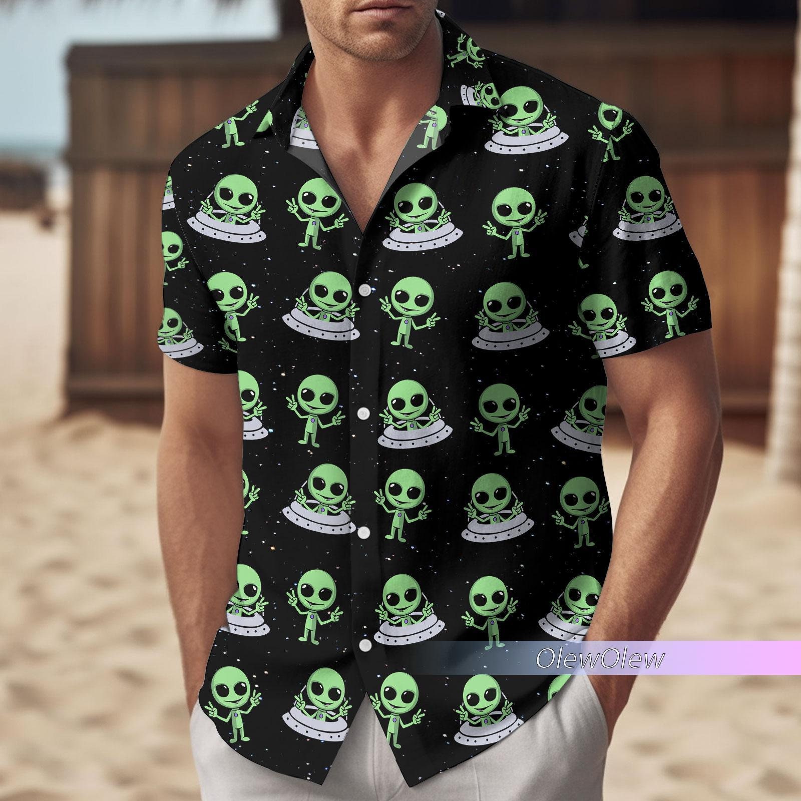 astronaut button up shirt