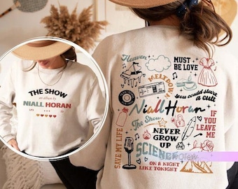 T-shirt Niall Horan, chemise Niall Horan 2 côtés, sweat à capuche Niall Horan, chemise liste des morceaux de l'album The Show, sweat-shirt Niall Horan Music Tour