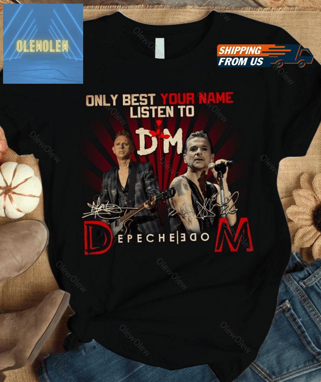 Only Best Custom Your Name Depeche Mode Tshirt, Depeche Mode