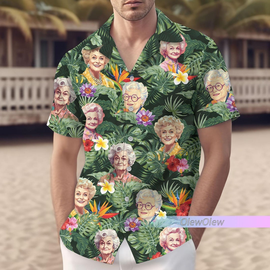 Golden Girls Hawaiian Shirt, Golden Girls Tropical Summer Beach Shirt