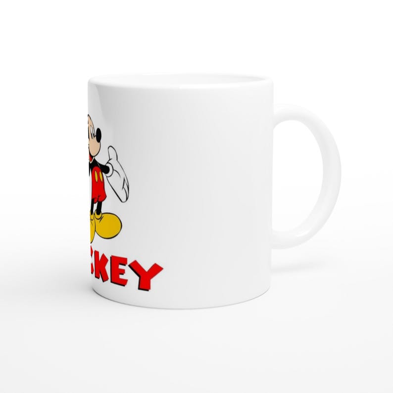 Mickey Mouse White 11oz Ceramic Mug image 4