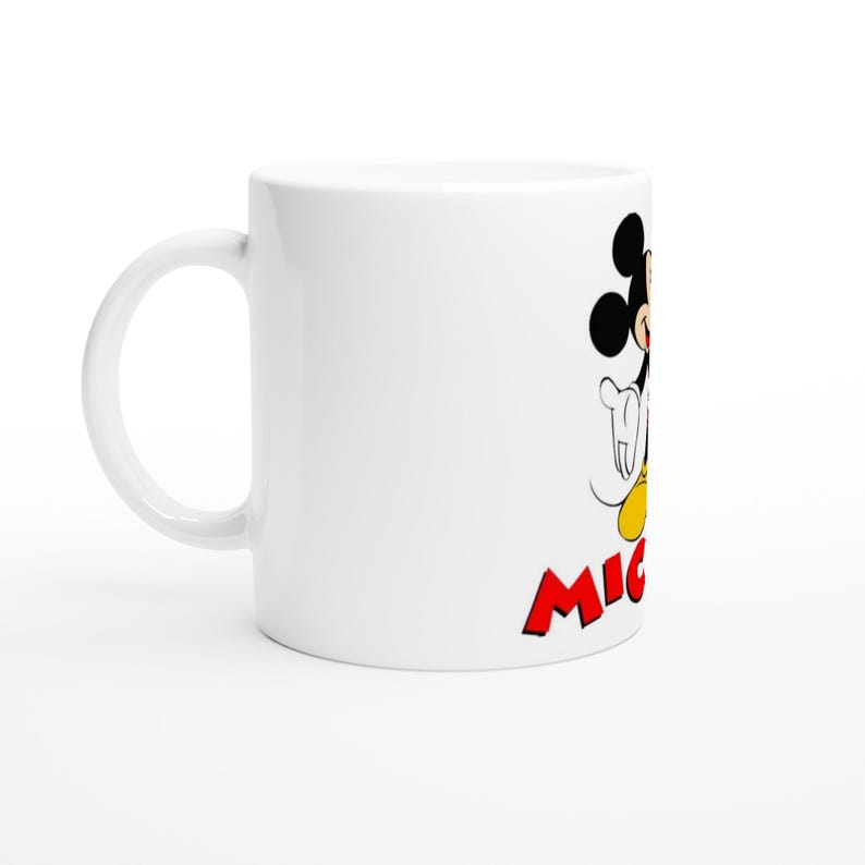 Mickey Mouse White 11oz Ceramic Mug image 3