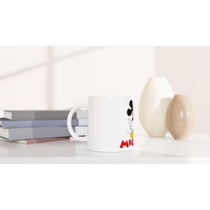 Mickey Mouse White 11oz Ceramic Mug image 1