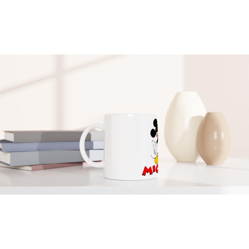 Mickey Mouse White 11oz Ceramic Mug image 1