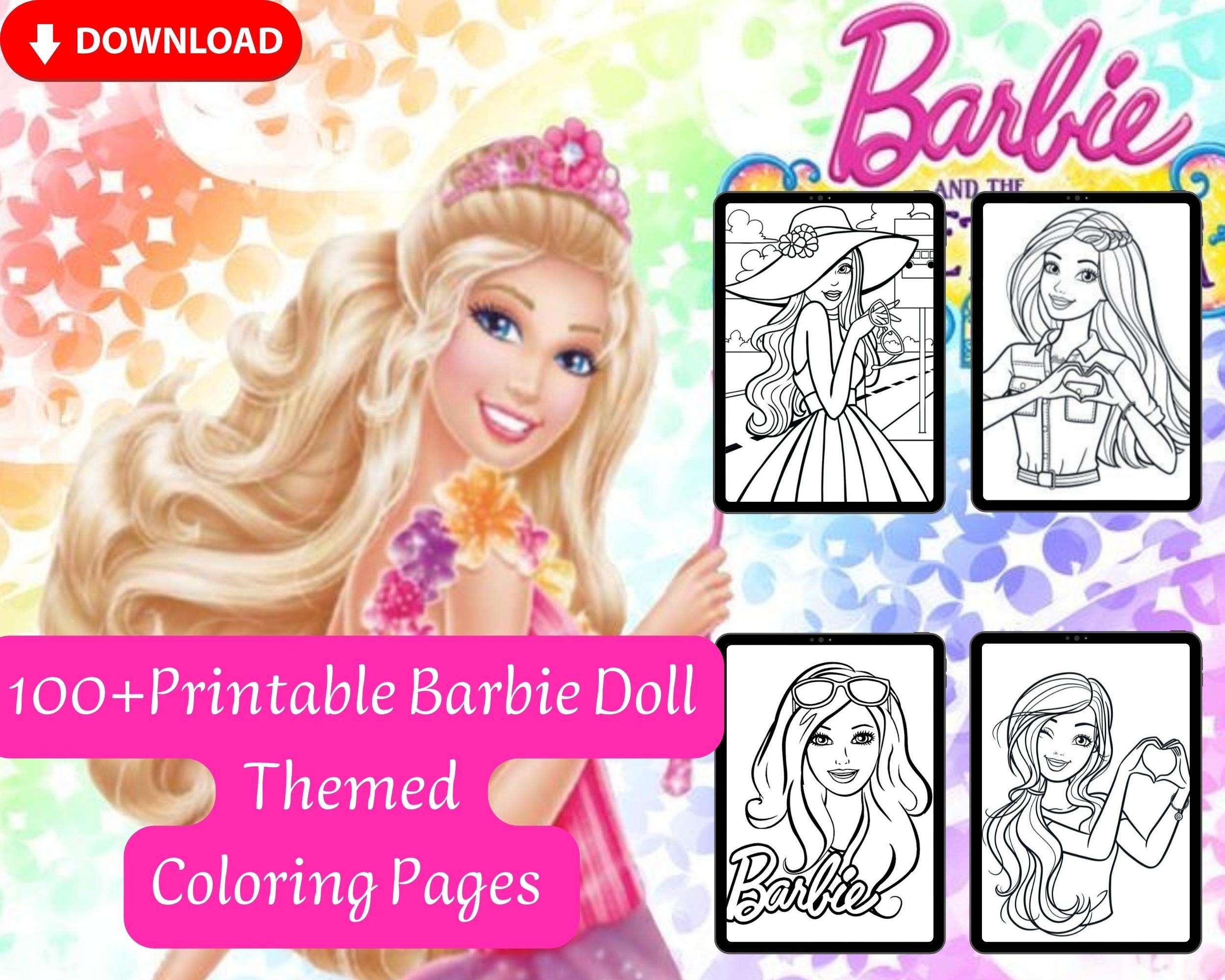 Printable Barbie Colouring Pages | lupon.gov.ph