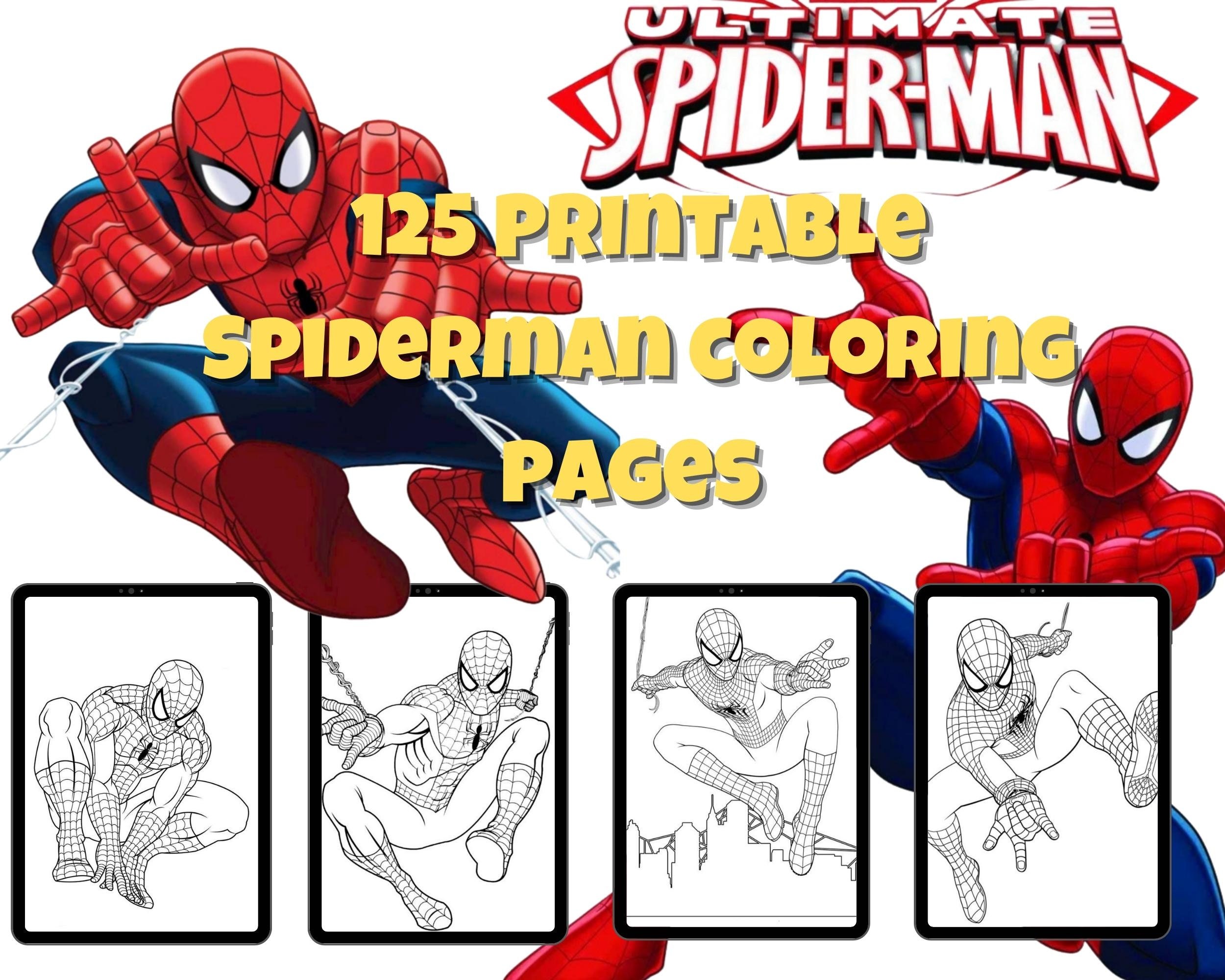 10 Cool Minecraft Spiderman Coloring Pages for Gamers
