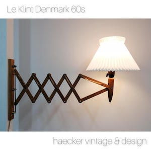 Le Klint Erik Hansen- set of two - danish teak wall lamps – Denmark  60s 70s| danish design