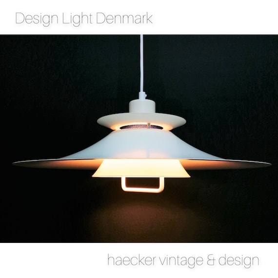 Danish Design Ceiling Light 70s/80s Scandinavian Pendant Lamp by DESIGN  LIGHT Denmark