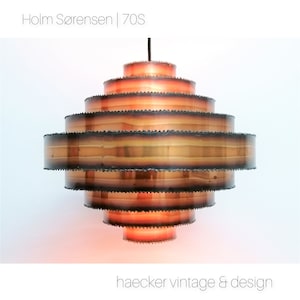 Geweldige zeldzame Deense lamp van Svend Aage Holm Sørensen voor Holm Sørensen & Co, jaren 60 | brutalistische lamp