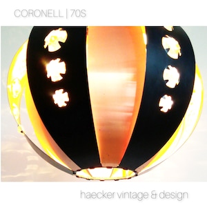 Diseño danés de los años 70 - Lámpara colgante escandinava Coronell Elektro - Werner Schou diseño danés / iluminación retro / mediados de siglo