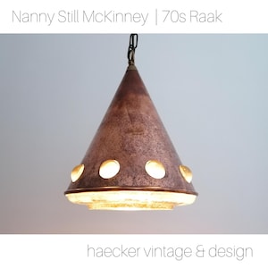 Muito bom estado - Lâmpada cônica! Nanny Still McKinney para Raak 1960s 1970s | era espacial |