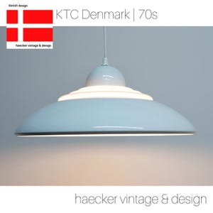 Danish ceiling UFO lamp –   Pendant light for Home Decor - white pendant light form Knud Christensen Denmark  80s