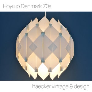 Deens design - Geplooide vlinderhanglamp van Hoyrup Light, Lars Ejler Schiøler 60s 70s