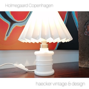 White table lamp &quot;Apoteker&quot; by  Sidse Werner for  Holmegaard Copenhagen, Denmark 1980s | scandinavian modern | danish design