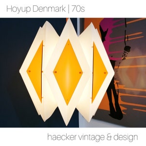 Deens design Harlekin - geplooide hanglamp van Hoyrup Light, Lars Ejler Schiøler 60s 70s | Deens ontwerp