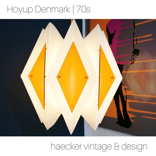 danish design Harlekin -  pleated pendant light by Hoyrup Light, Lars Ejler Schiøler 60s 70s | danish design