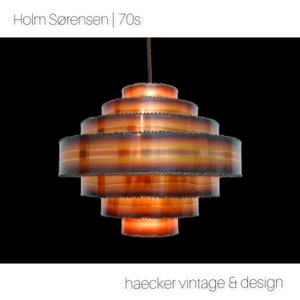 Amazing ! Danish pendant lamp by Svend Aage Holm Sørensen for Holm Sørensen & Co, 60s