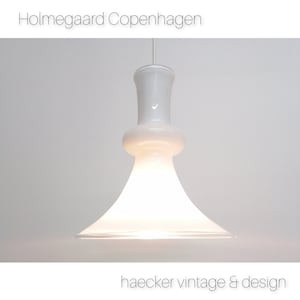 Holmegaard Copenhagen - Etude - opal glass pendant lamp -70s 80s Denmark | Michael Bang danish design