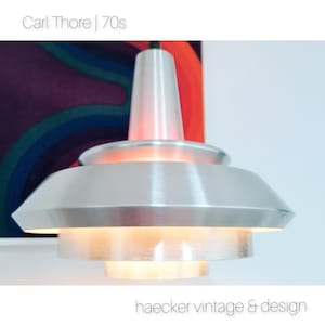 Scandinavian silver pendant light by Lyskaer Denmark  70s -  danish design | scandinavian modern | mid-century