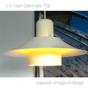 Vintage Deens design hanglamp van E.S.Horn Denemarken jaren 70 |  Scandinavische verlichting | Scandinavisch design |  retroverlichting