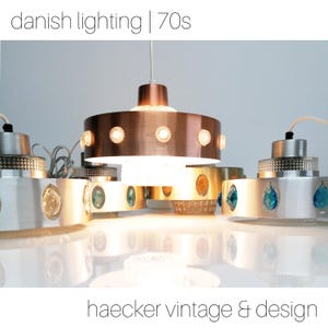 Vintage mid-century modern copper pendant light by Vitrika Denmark, 1970s – Elegant Scandinavian design, perfect for stylish interiors