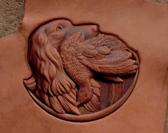 Hound three-dimensional dog leather embossing mold three-dimensional animal mold embossing shaping mold