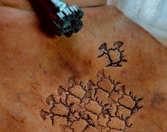 leather mold 304 Steel engraving process gold-making tool High-precision and detail hand made leather carving - crack