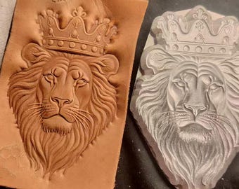 Animal mold The Lion King Leather mold for leather engraving print tool handmade lion leather tool Stamp mold animals leather mold - Type B