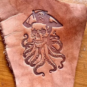 Pirate Skull Molds Leather Mold 3D Skull Shape Mold for Leather Crafts Making leather wet mold Leather Accessories - Small - Six pattern