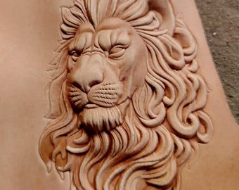 Animal mold The Lion King Leather mold for leather engraving print tool handmade lion leather tool Stamp mold animals leather mold - Type D