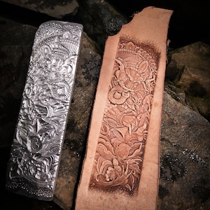 Ganesha Leather Stamp Mold: Embossed Carving Tool - DIY Leather Craft