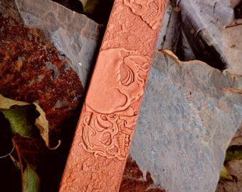 Leather Stamp Mold - Skull belt mold 2A12 super duralumin Mold Stamp, Embossed Embosser Stamp, Carving DIY Leather Tool