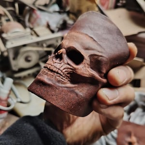 Leather Stamp Small three-dimensional skull convex leather shaping mold Skull leather mold - new type
