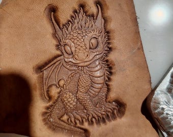 Dragon leather metal embossing three-dimensional mold, dragon pattern handmade leather leather embossing mold, dragon small size single mold
