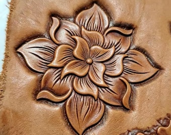 Coleção de Carimbos de Couro com Flores G, 10 Opções de Estilo, Molde de Alumínio para Relevo em Couro Curtido Vegetal, Ferramenta de Prensa Floral