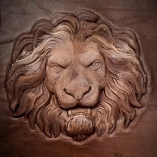 Animal mold Lion Leather mold ink for leather engraving printing tool handmade lion leather tool Stamp mold animals leather mold