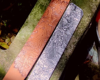 Leather Stamp Mold - Dragon 2A12 super duralumin Mold Stamp - Loong Embossed Embosser Stamp - Carving - DIY Leather Tool