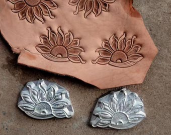 Sunflower Leather mold engraving printing tool Tools for crafting on leather, Leather mold engraving printing tools flora leather Stamp mold
