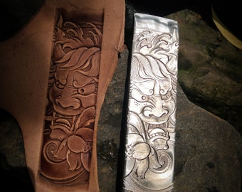 Leather Stamp Mold - Yaksha 2A12 super duralumin Mold Stamp - Embossed Embosser Stamp - Carving - DIY Leather Tool