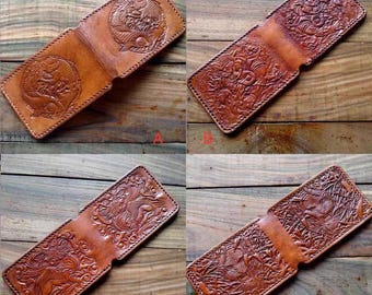Leather embossed driver's license case leather stamp, DIY Leather Mold leather told with 20 patterns