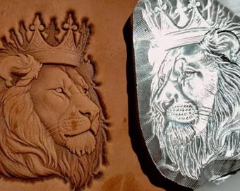 Animal mold The Lion King Leather mold for leather engraving print tool handmade lion leather tool Stamp mold animals leather mold - Type C