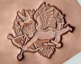 Cupid Cartoon Character Three-Dimensional Leather Embossing Die Handmade Leather Goods Vegetable Tanned Metal Embossing Die
