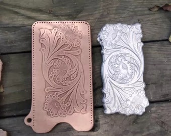 Tang grass pattern Manchi pattern embossing mold, leather carving style, special cloth pattern for handmade flower leather stamp